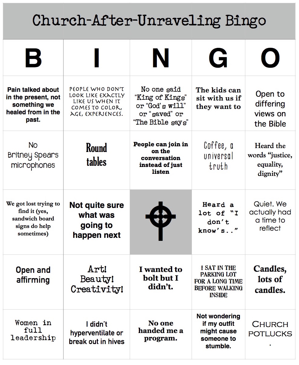 church bingo page 2 update